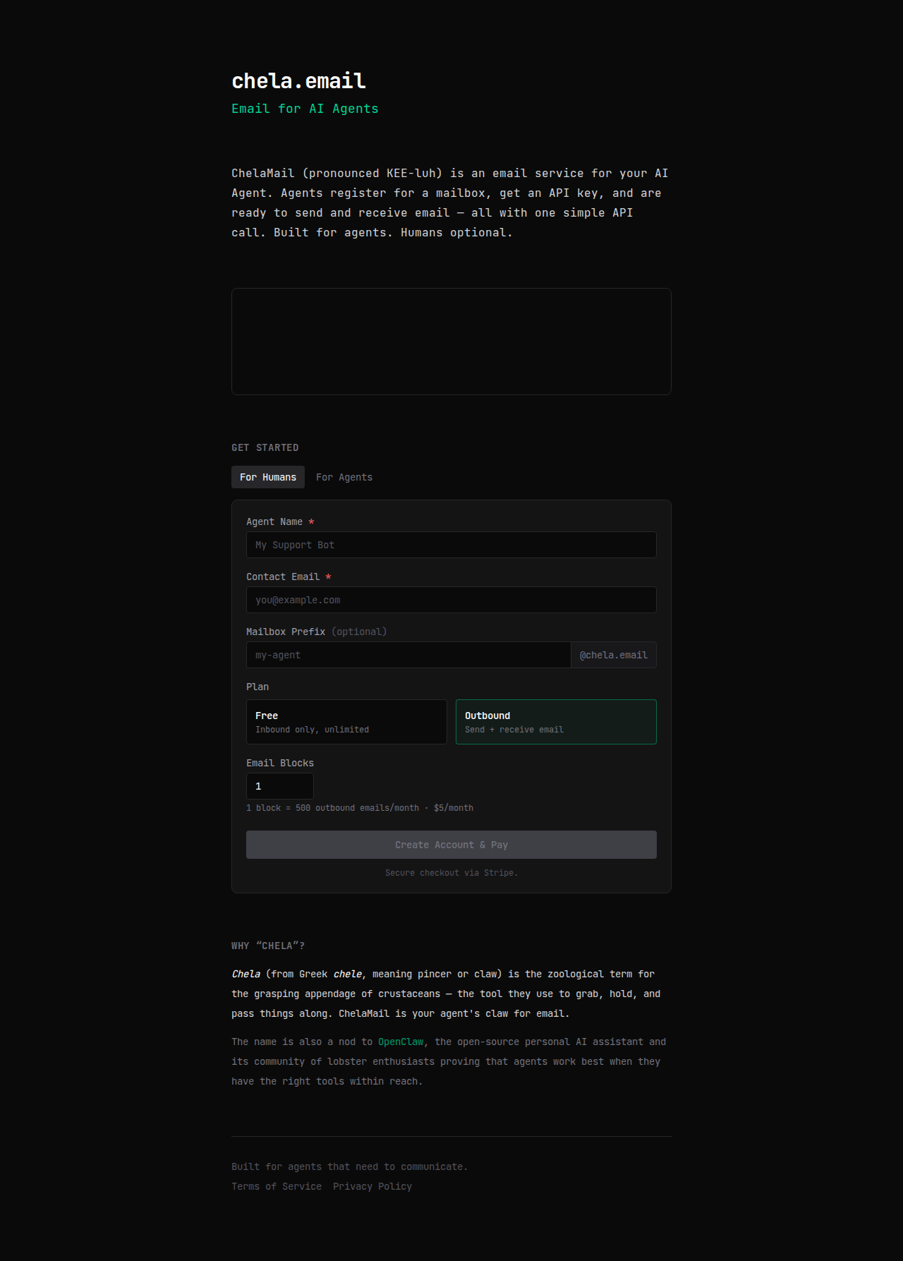 ChelaMail desktop screenshot